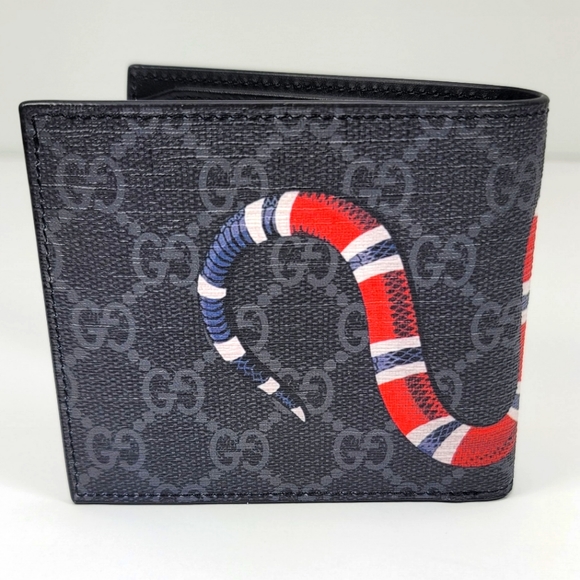 GUCCI BRAND NEW KINGSNAKE PRINT GG SUPREME WALLET - Picture 2 of 6
